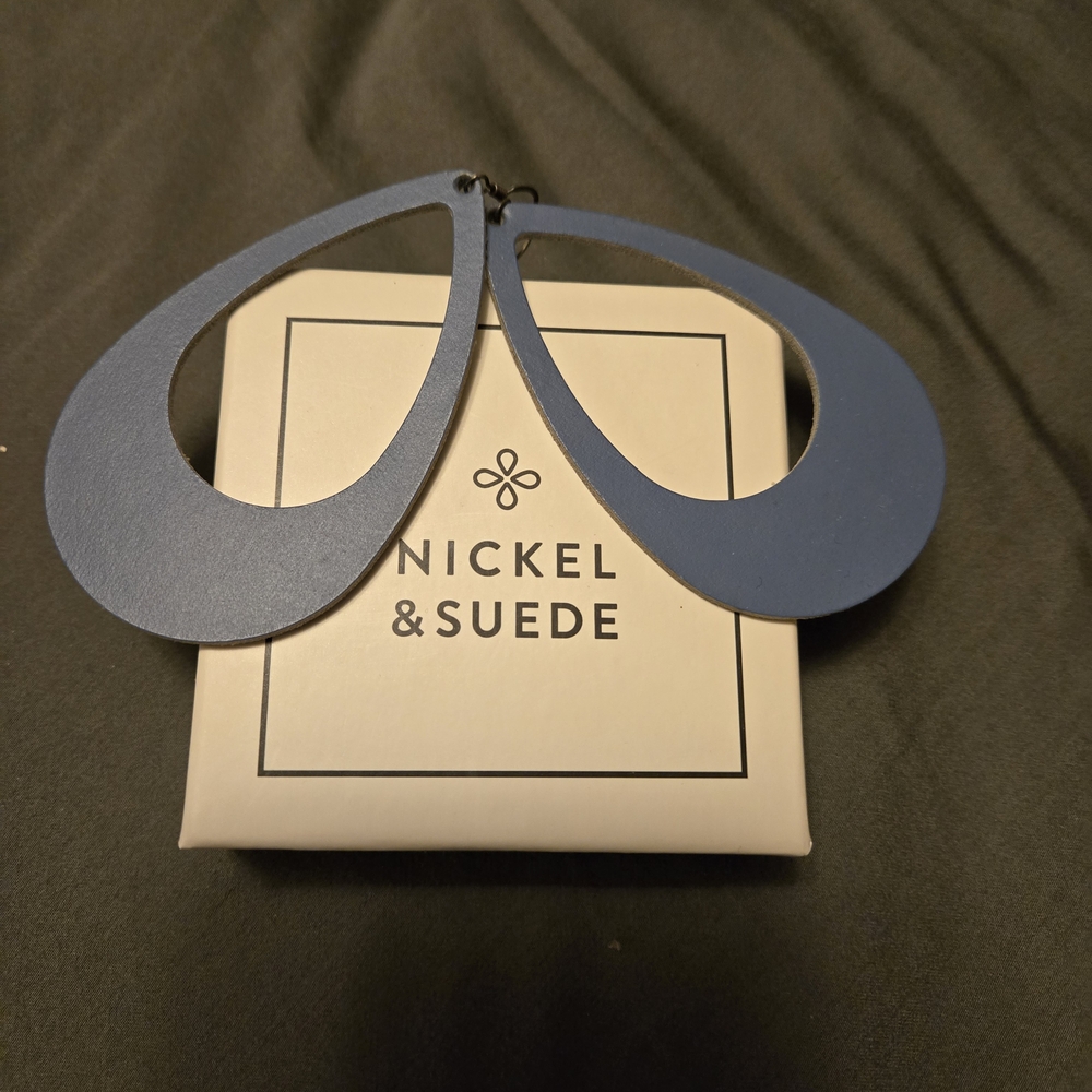 Blue Statement Earrings